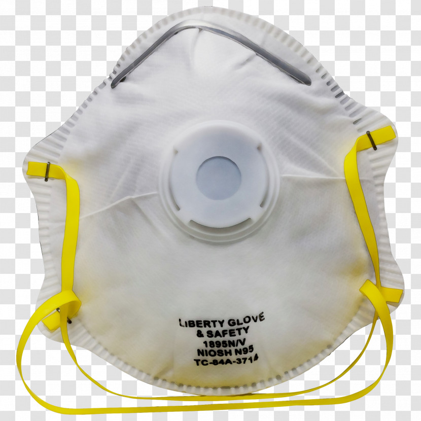 Yellow Personal Protective Equipment Mask Costume Transparent PNG