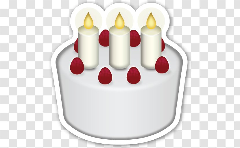 Birthday Cake Emoji Sticker - Food Transparent PNG