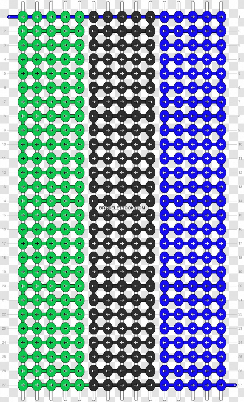 Sticker Friendship Bracelet Crochet Pattern - Design Transparent PNG
