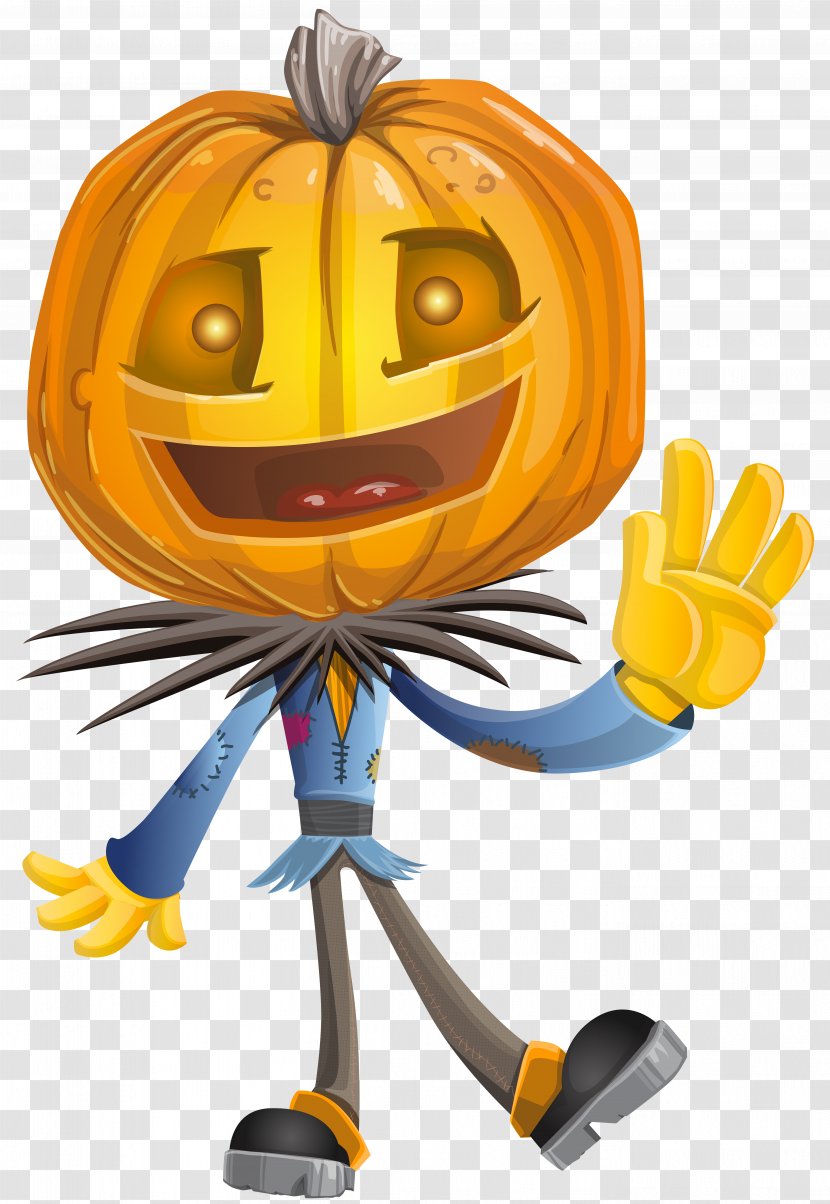 Pumpkin Calabaza Halloween Clip Art - Cartoon - Head Image Transparent PNG