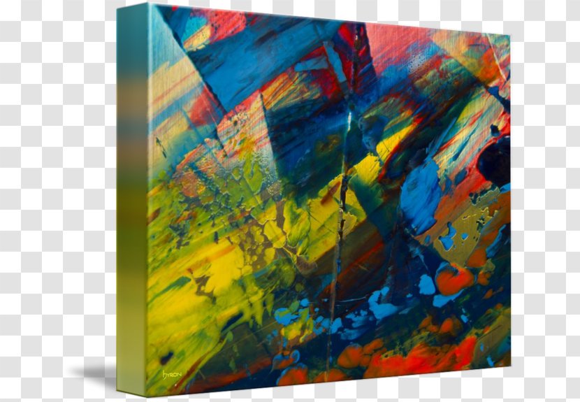 Modern Art Acrylic Paint Painting Gallery Wrap - Dual 11 Carnival Transparent PNG