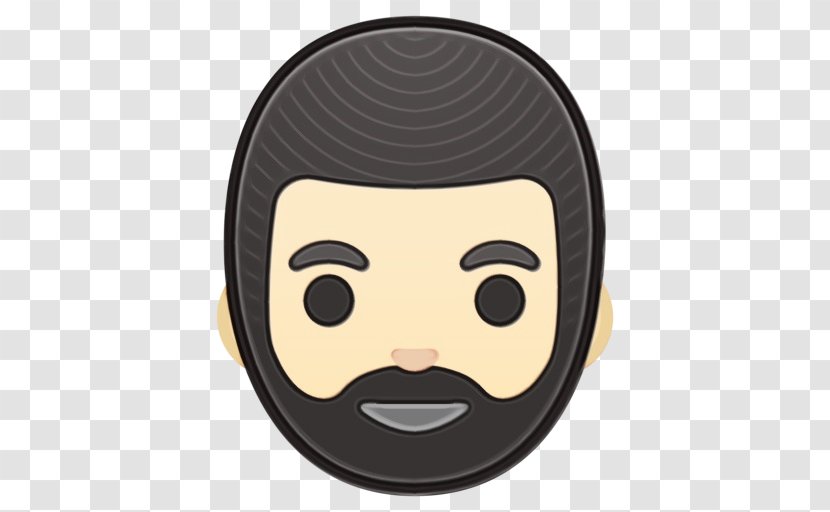 Emoji Hair - Android - Black Mask Transparent PNG