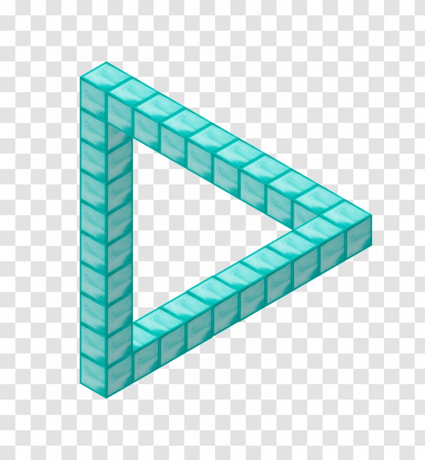 Turquoise Teal Angle Line - Isometric Transparent PNG
