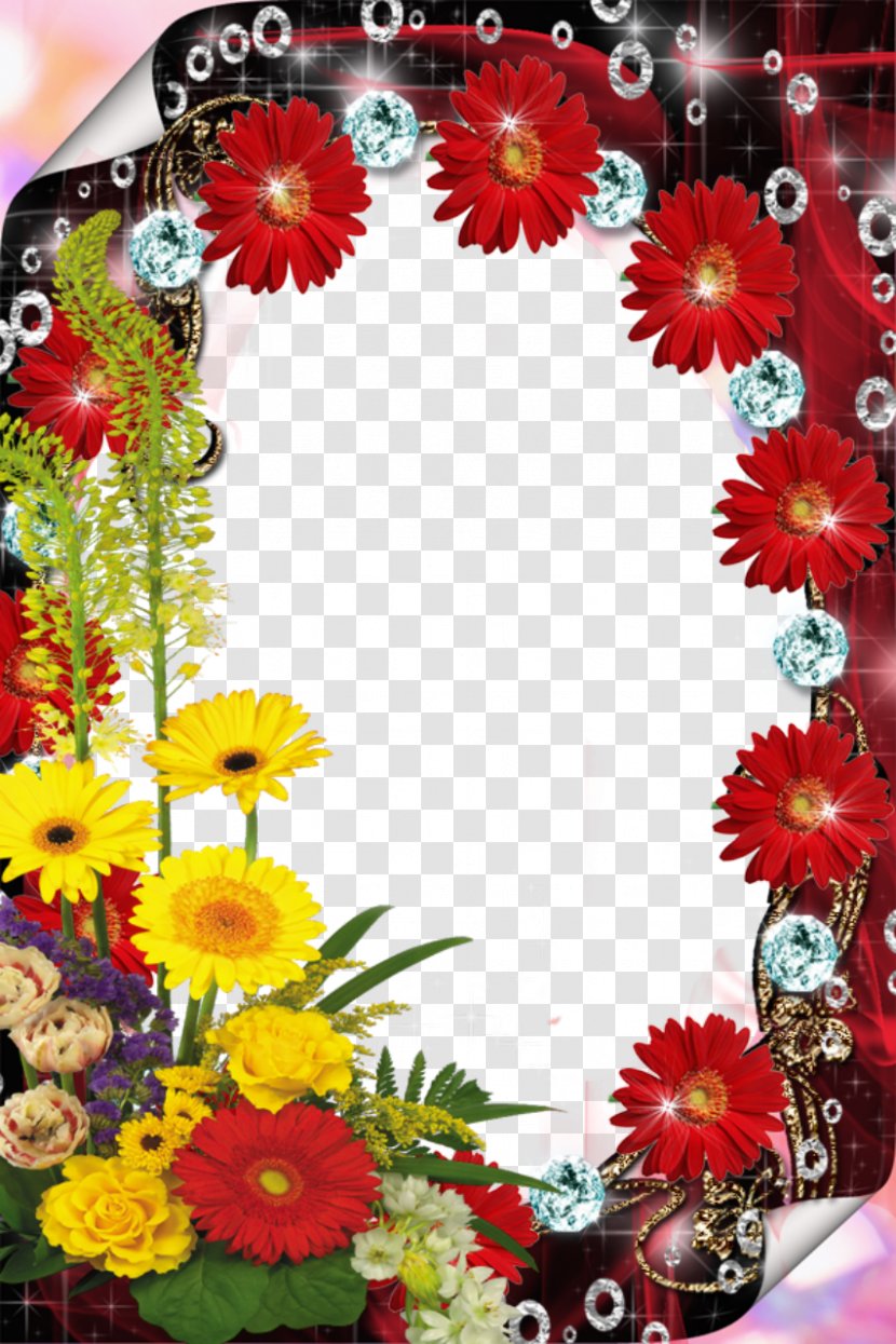 Picture Frame Photography - Cdr - Red Flower File Transparent PNG