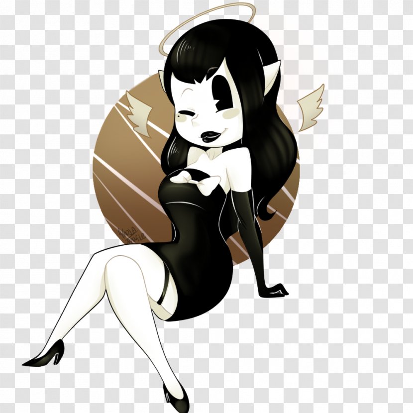 Bendy And The Ink Machine Drawing Angel Of Stage TheMeatly Games - Watercolor - Tree Transparent PNG