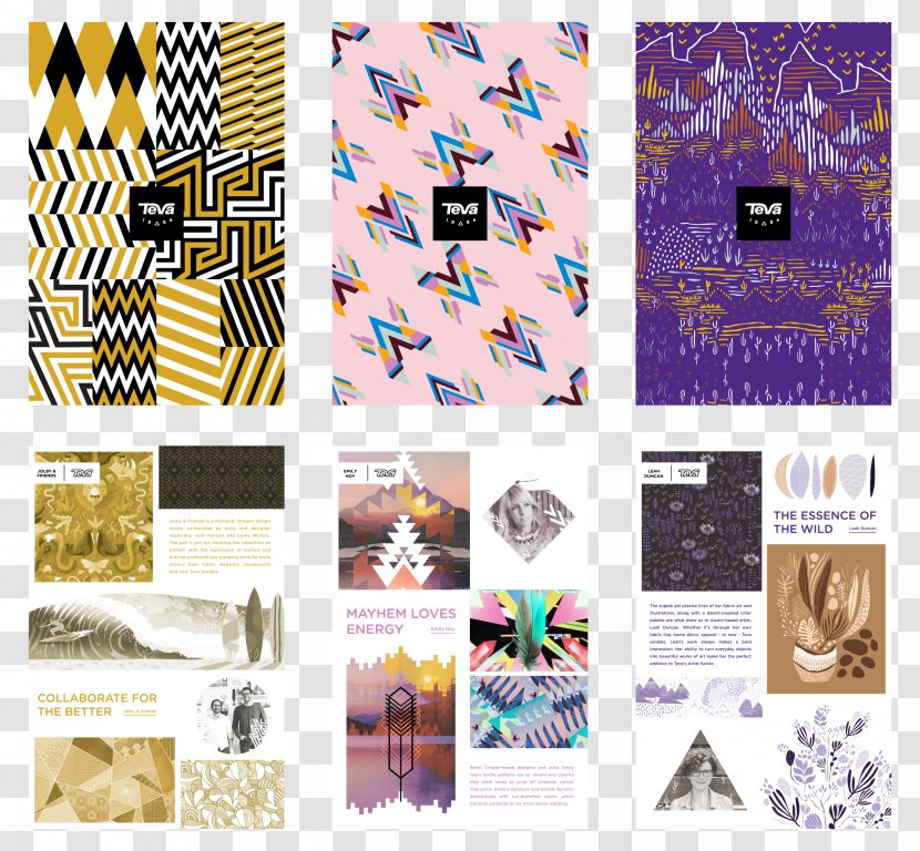 Teva Graphic Design Brand - Collage - Serie Friends Transparent PNG