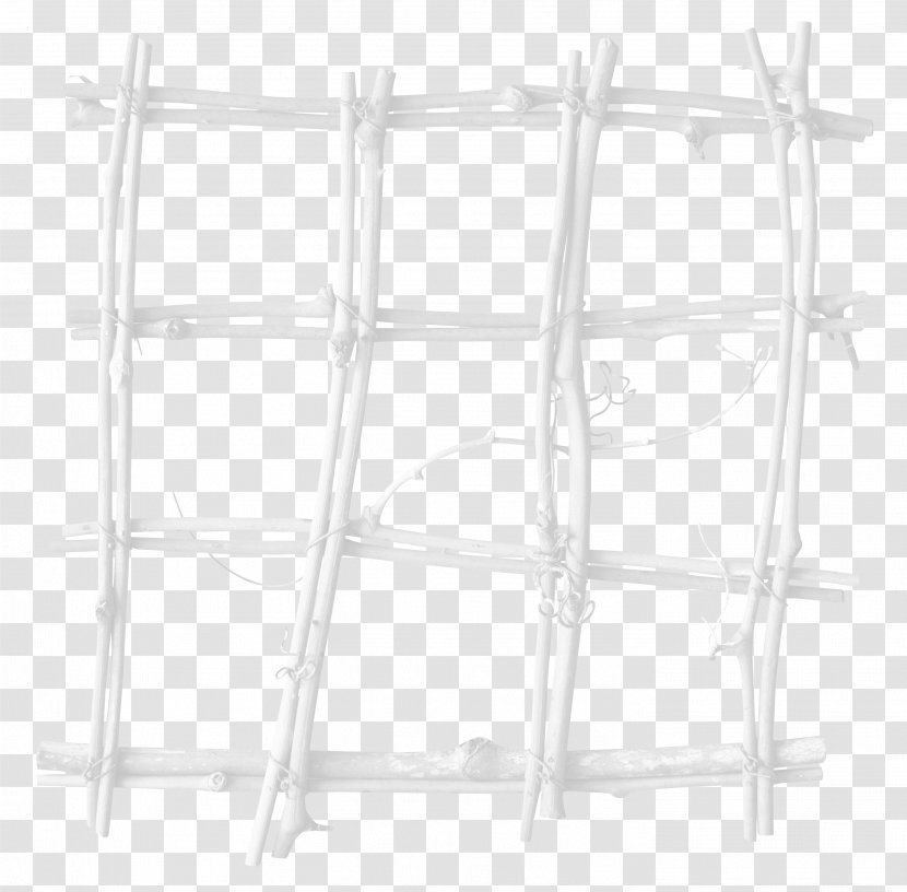 White Structure Furniture Symmetry Pattern - Wood Frame Transparent PNG