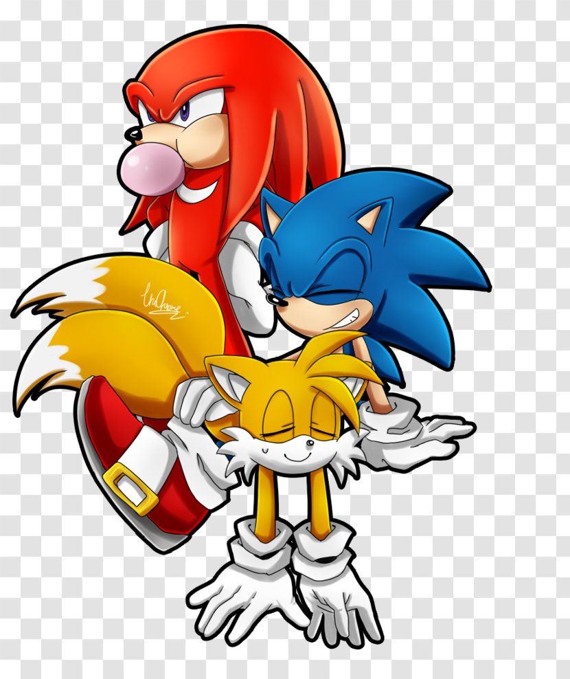 Sonic The Hedgehog & Knuckles Echidna Chaos Tails - Mega Drive - Gum Transparent PNG