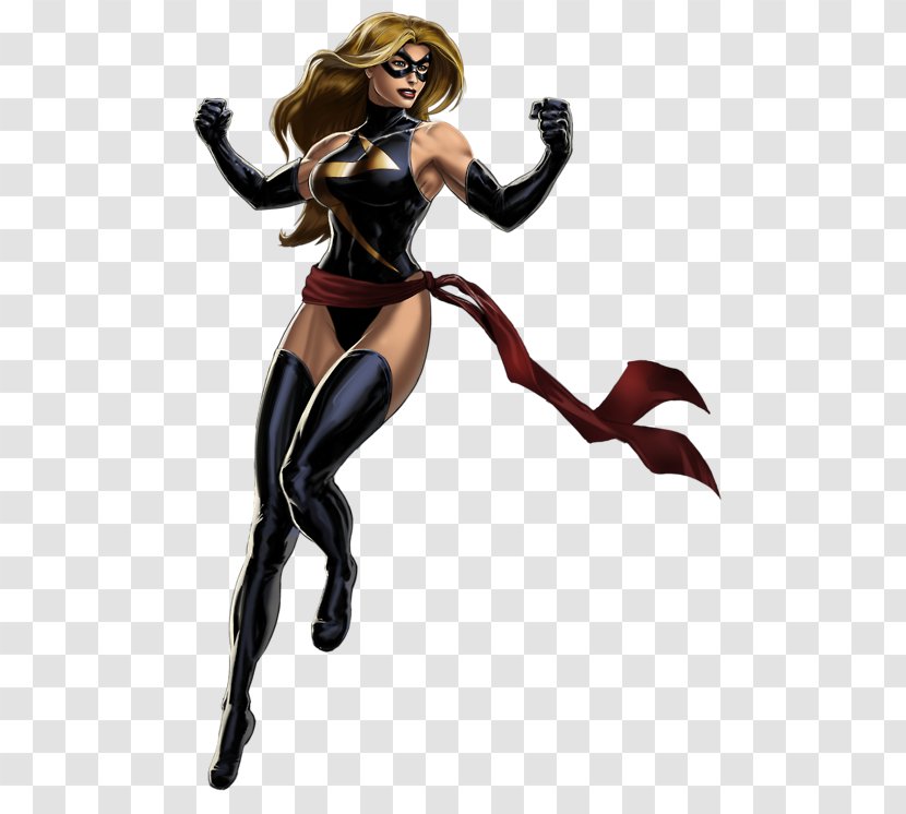 Carol Danvers Captain America Marvel: Avengers Alliance Marvel Universe Cinematic - Spiderman Transparent PNG