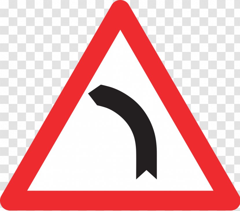 Traffic Sign Curve Warning Road - Danger Transparent PNG