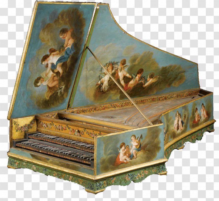 Spinet Harpsichord Musical Instruments Keyboard - Flower Transparent PNG