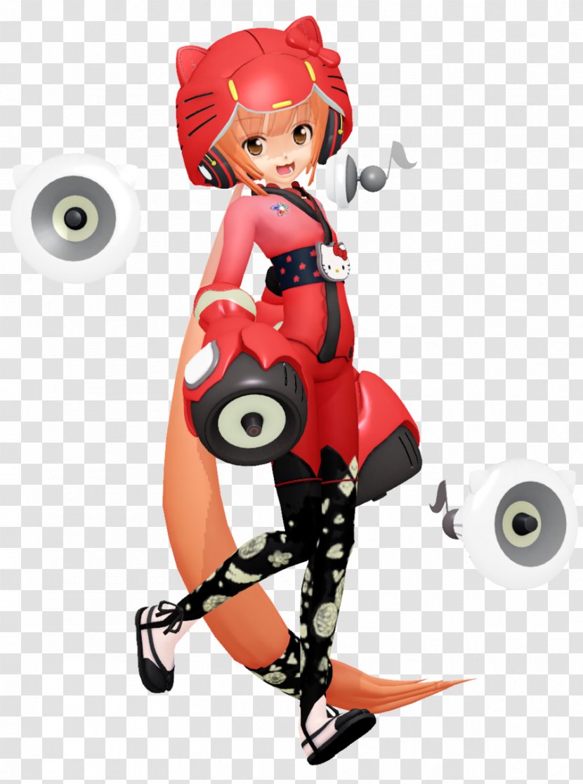 Nekomura Iroha Vocaloid Hello Kitty Image MikuMikuDance - Heart - Mmd Face Transparent PNG