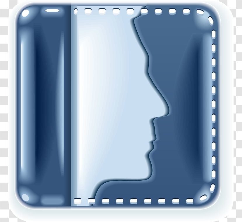 Google Images Search Engine Clip Art - Rectangle - Hand-painted Blue Square Abstract Face Pattern Transparent PNG
