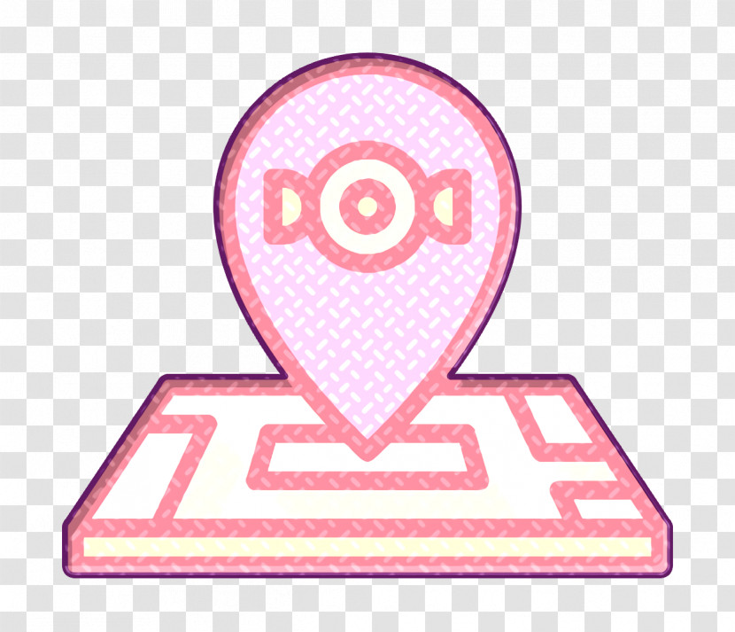 Maps And Location Icon Candies Icon Location Icon Transparent PNG