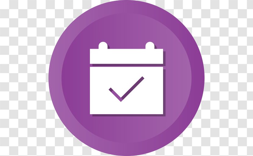 Calendar Date User Interface - Violet Transparent PNG
