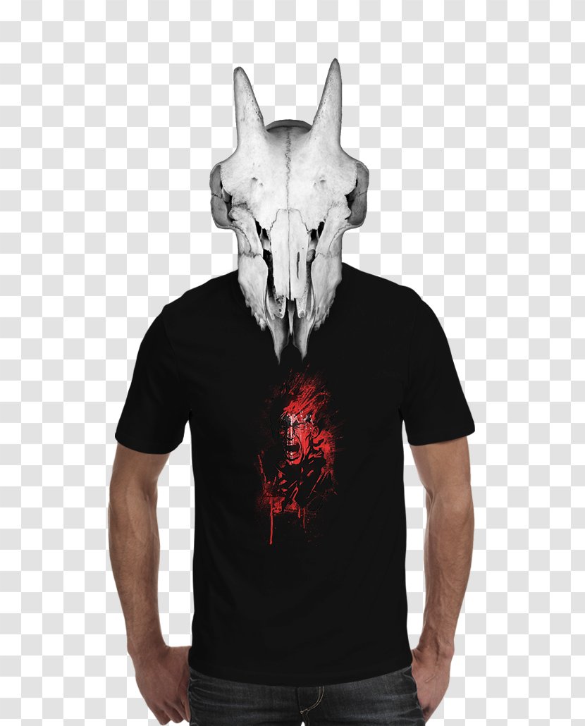 T-shirt Hoodie Sleeve Crew Neck - Outerwear - Scream Transparent PNG
