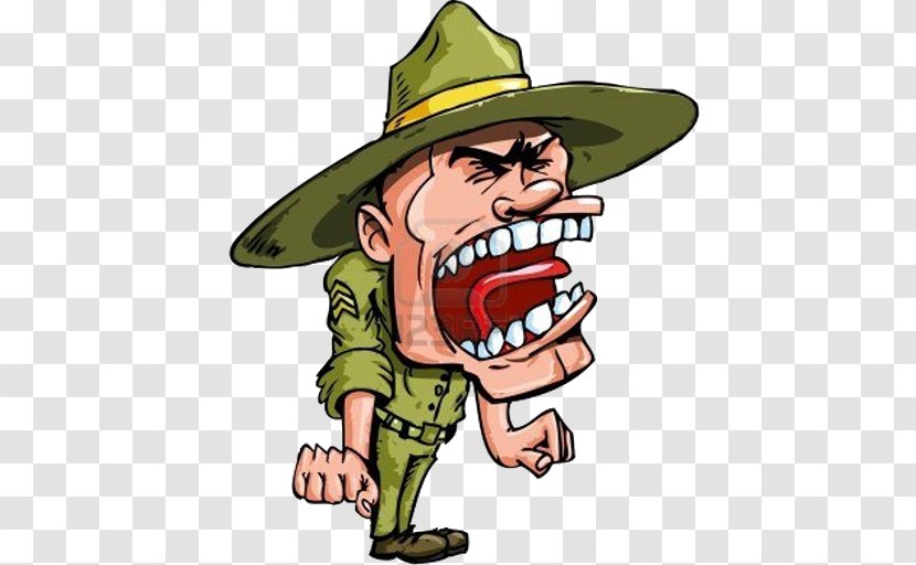 Drill Instructor Sergeant Royalty-free Clip Art Vector Graphics - Food - Soldier Transparent PNG