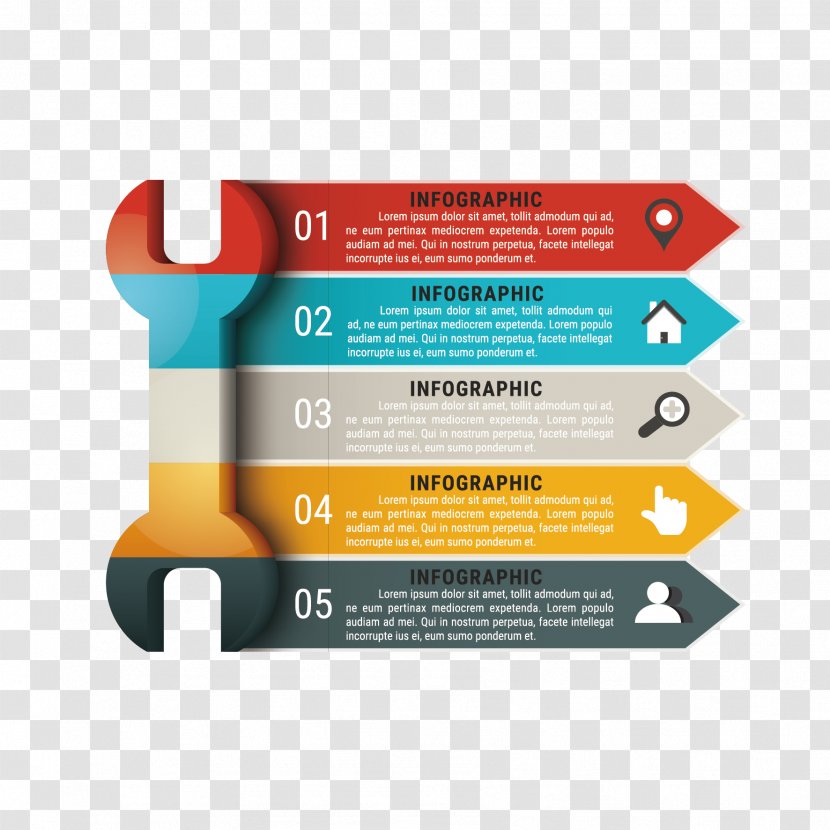 Infographic Template - Vector Wrench Catalog Transparent PNG