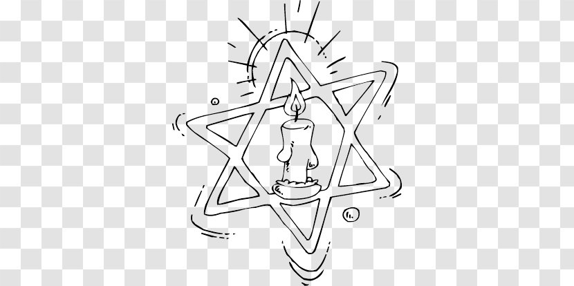 Coloring Book Star Of David Jewish People Menorah Hanukkah - Child Transparent PNG