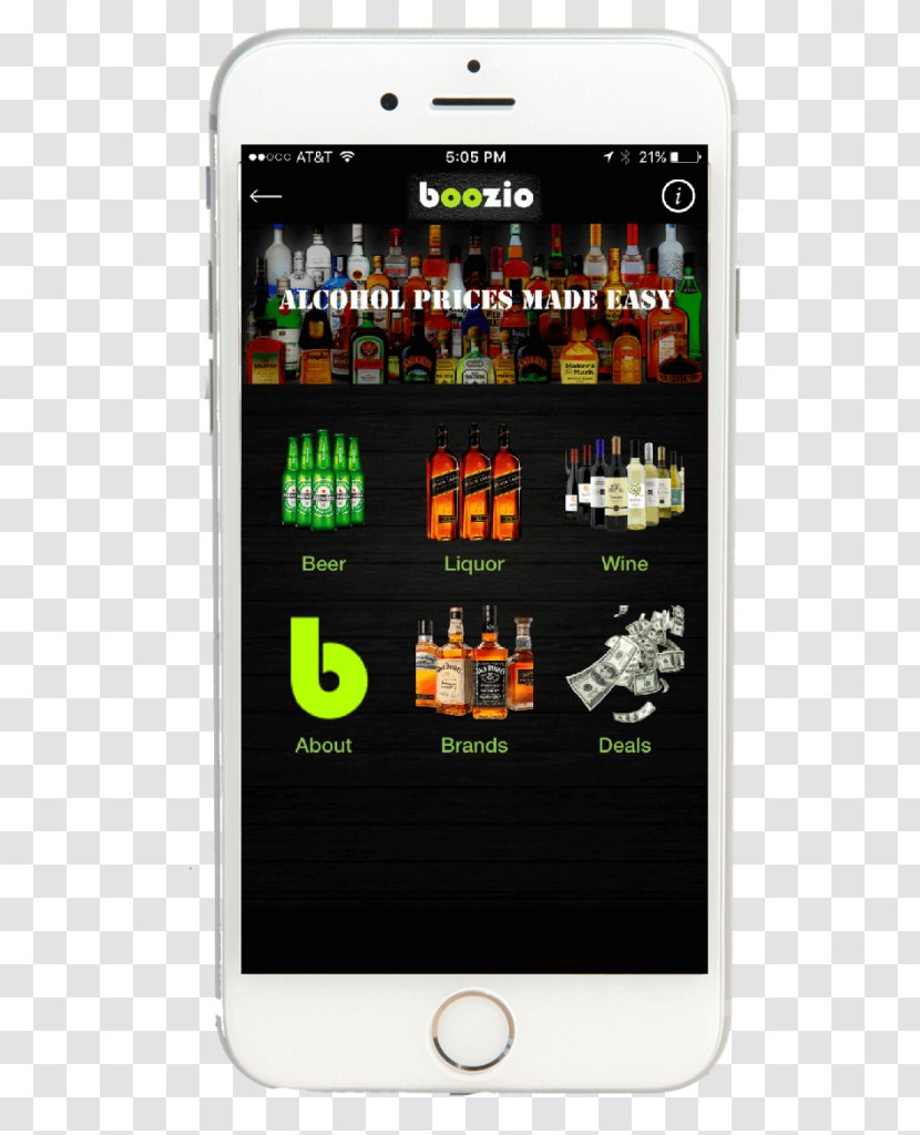 Smartphone Liquor Bourbon Whiskey Old Crow Beer - Electronic Device Transparent PNG