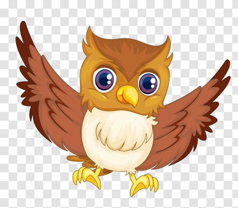 Bird Royalty-free Clip Art - Fotosearch - Owl With Outstretched Wings Transparent PNG