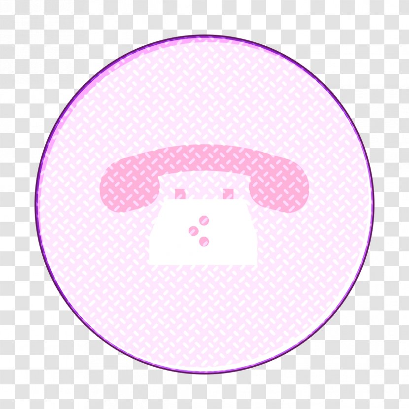 Call Icon Phone Telephone - Violet Pink Transparent PNG