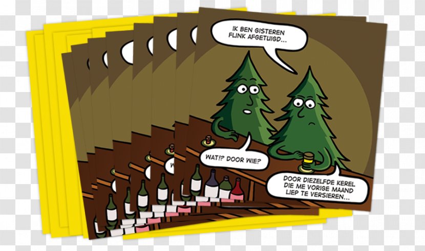 Christmas Tree Cartoon Humour Evert Kwok - Agenda Transparent PNG