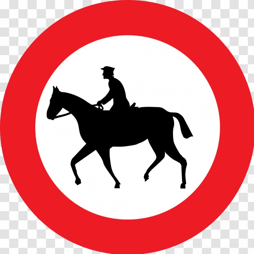Horse Jockey Traffic Sign Verkeersborden In België - Serie C: Verbodsborden Happy 28!Horse Transparent PNG