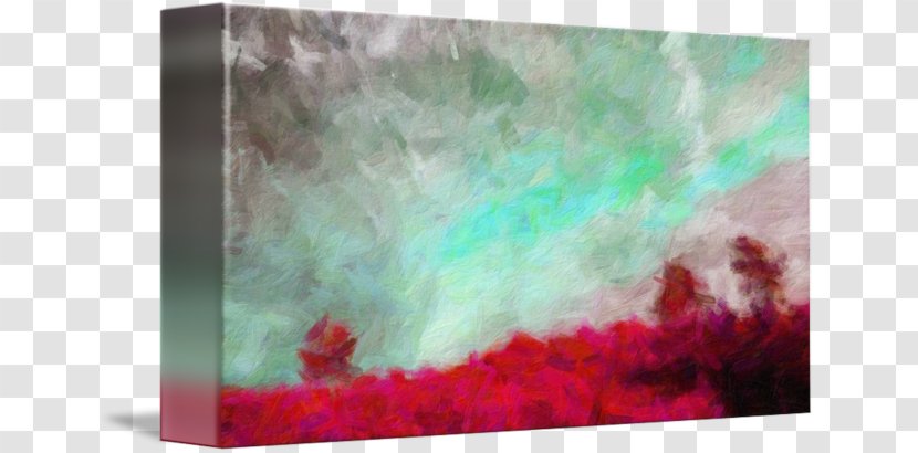 Painting Teal Rectangle Sky Plc - Petal - Planet Landscape Transparent PNG