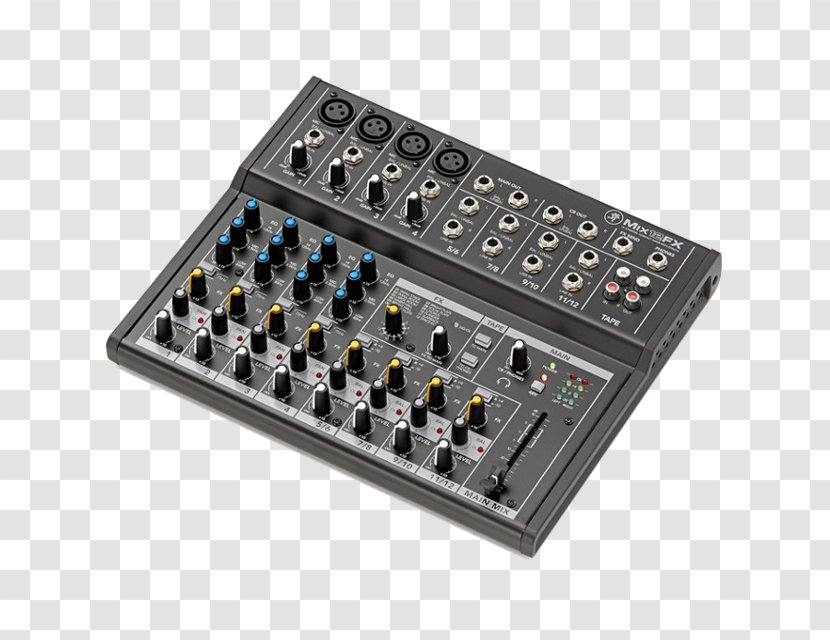 Audio Mixers Mackie Mix12FX Mix8 Mixing - Watercolor - Shure SM57 Transparent PNG