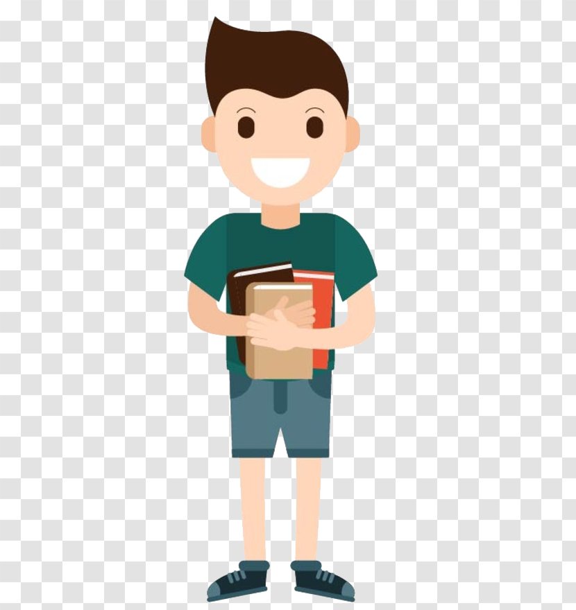 Student Lesson Learning - Finger - A Child Holding Books Transparent PNG
