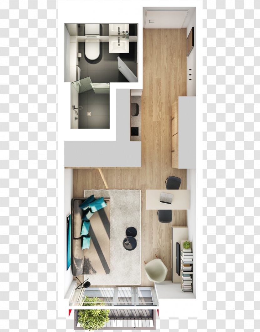Apartment House Apartament Room Floor Plan - Furniture Transparent PNG