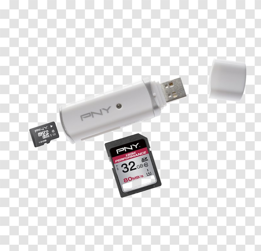 USB Flash Drives Memory Cards MicroSD Card Reader - Sd Transparent PNG
