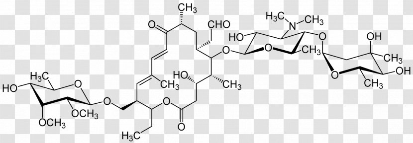 Tylosin Macrolide Antibiotics Formula Bruta Chemical - Tree - Frame Transparent PNG