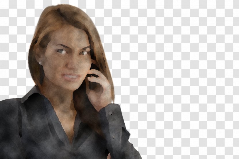 Skin Sitting Gesture Hand Long Hair - Portrait Transparent PNG