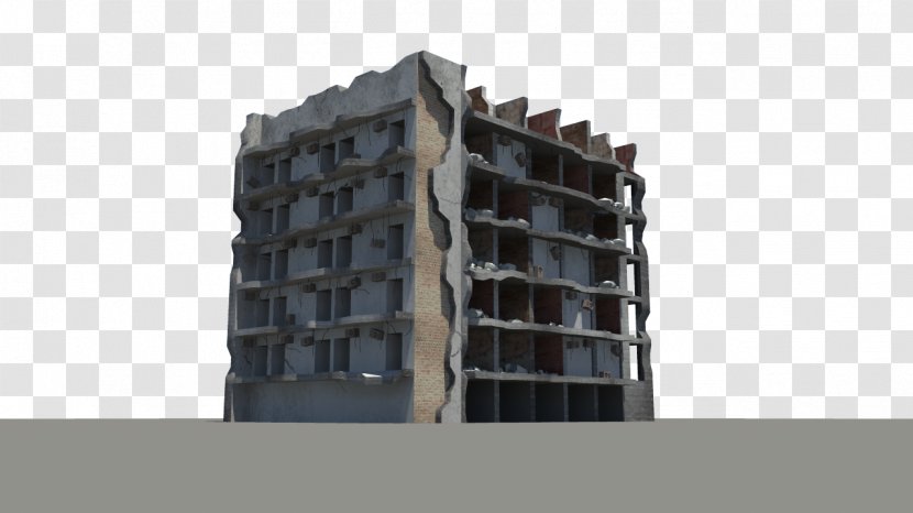 Building Visual Effects 3D Modeling Facade - Texture Mapping Transparent PNG