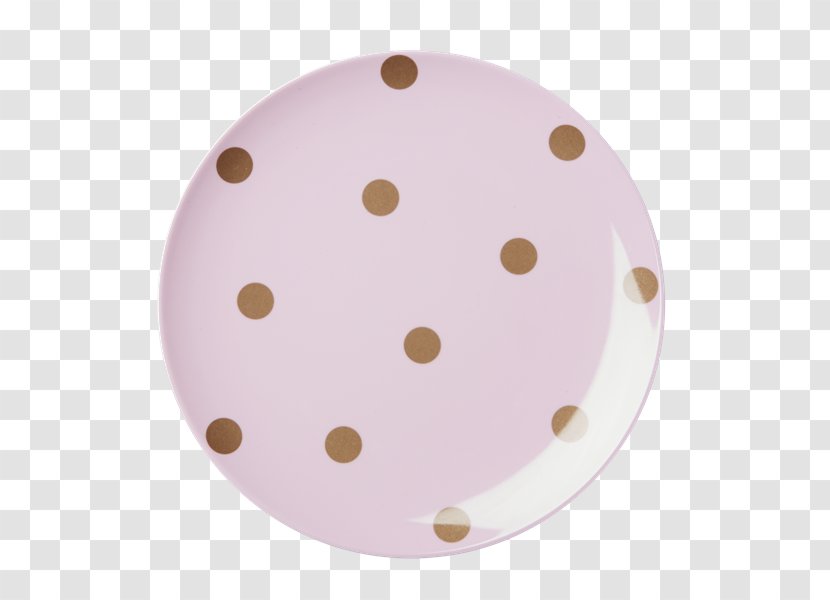 Rice Melamine Round Side Plate Circle Polka Dot Diameter - De Transparent PNG