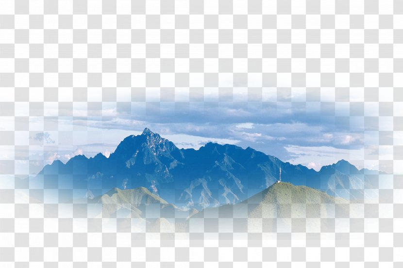 Landscape Painting Chinese Computer File - Sky - Mountain Line Transparent PNG