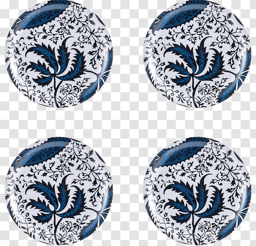 Strawberry Thief Coasters Indigo Dye Textile Victoria And Albert Museum - Plate Transparent PNG