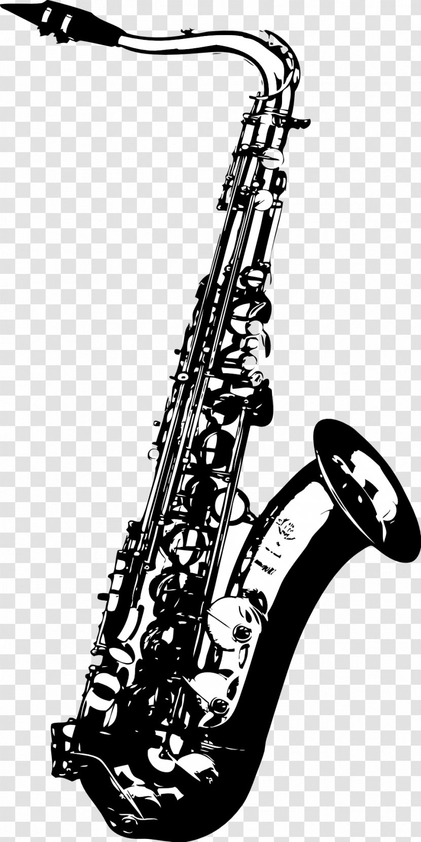 Alto Saxophone Clip Art - Silhouette Transparent PNG