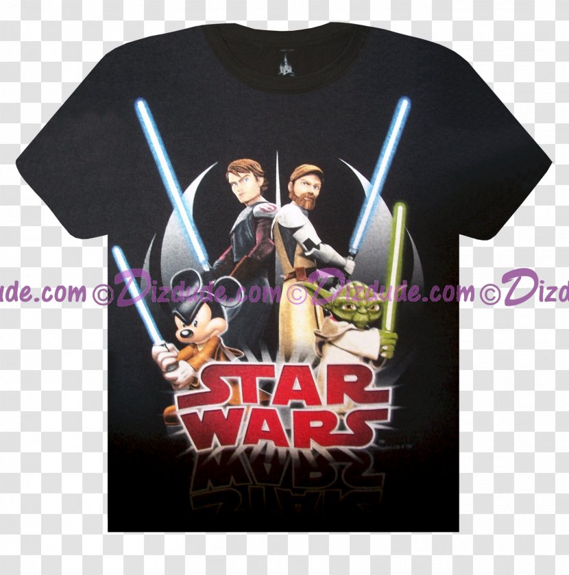 T-shirt Album Cover Sleeve Product - Shirt - Mickey Star Wars Transparent PNG