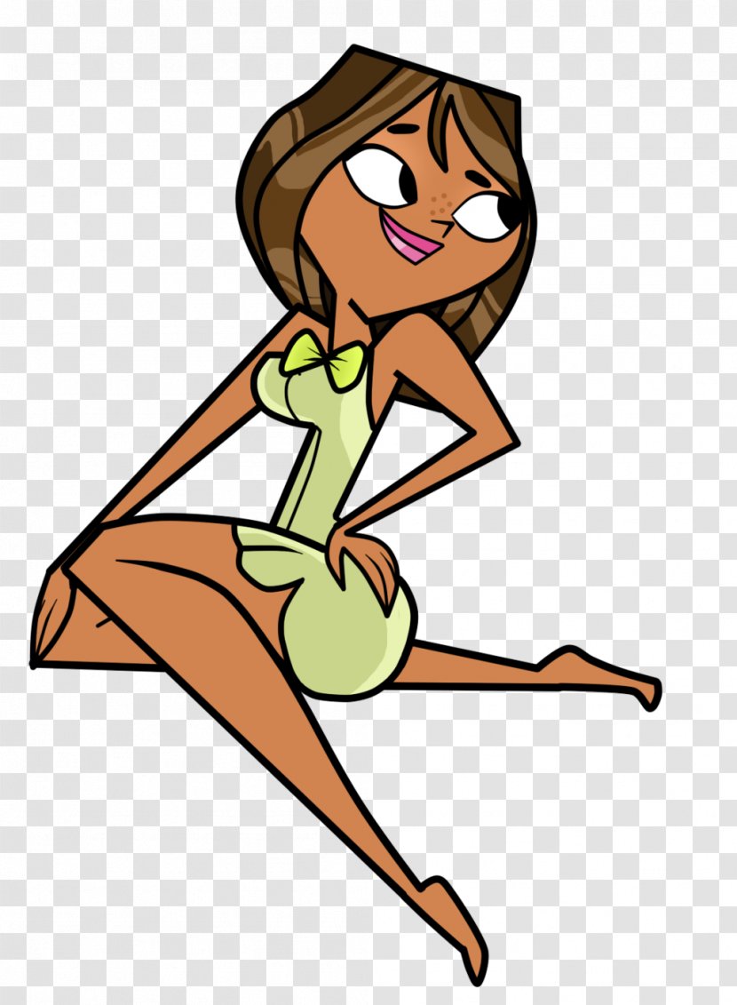 Duncan Total Drama Action Island Bridgette - Watercolor - Green Little Fresh Transparent PNG