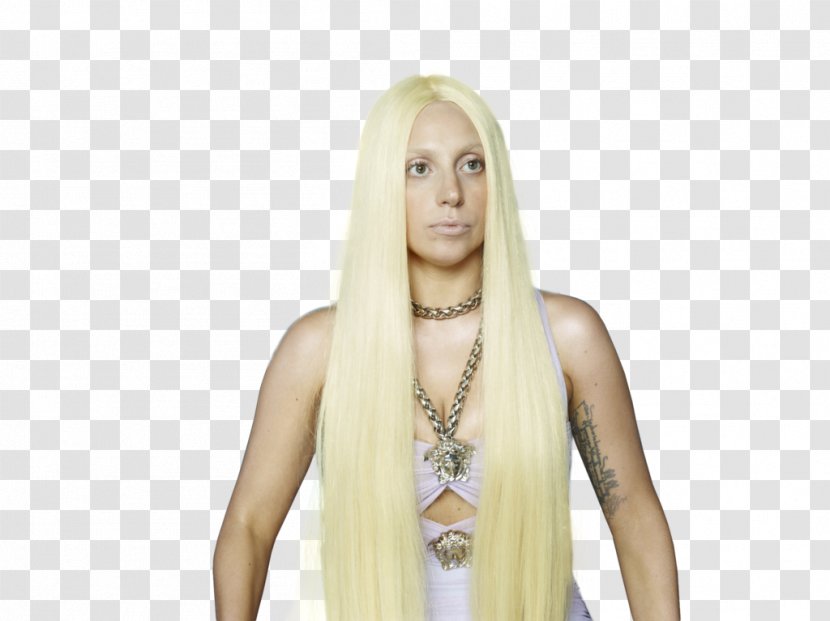 Lady Gaga The Fame Blond Artist - Hair Transparent PNG