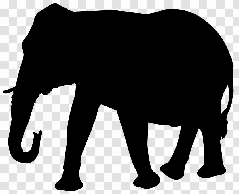 Transparent Elephant Indian - Cattle Like Mammal - Silhouette Clip Art Image Transparent PNG