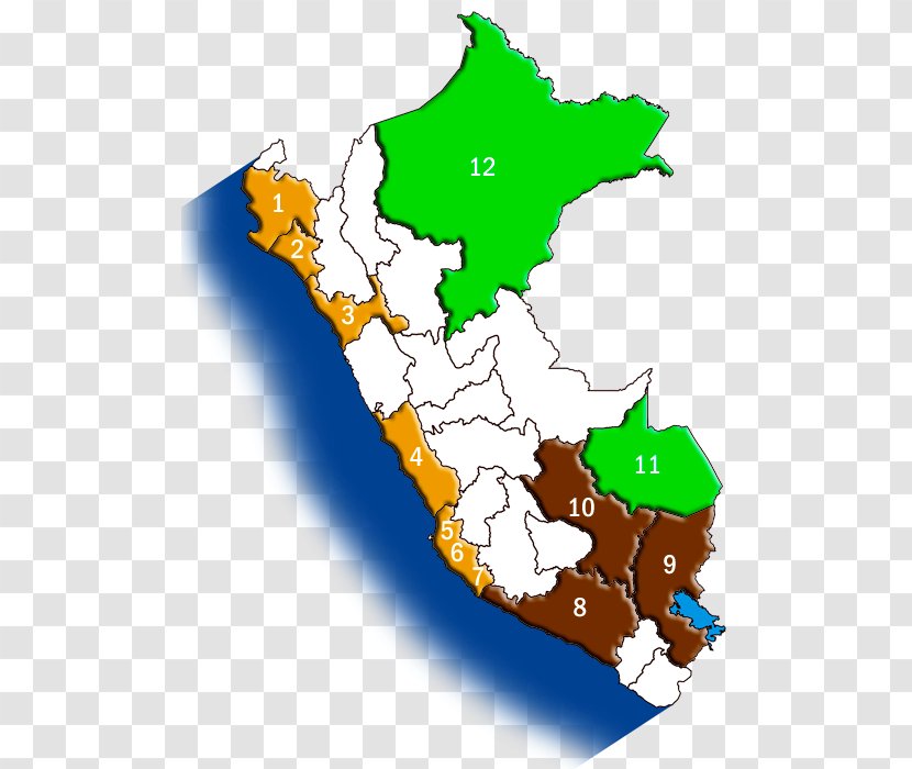 Costa Del Perú Peruvian General Election, 2006 Sierra Map - Area Transparent PNG