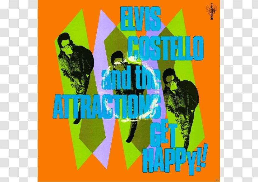 Get Happy!! The Attractions LP Record Love For Tender Imperial Bedroom - Frame - Notting Hill Score Soundalike Cover Transparent PNG