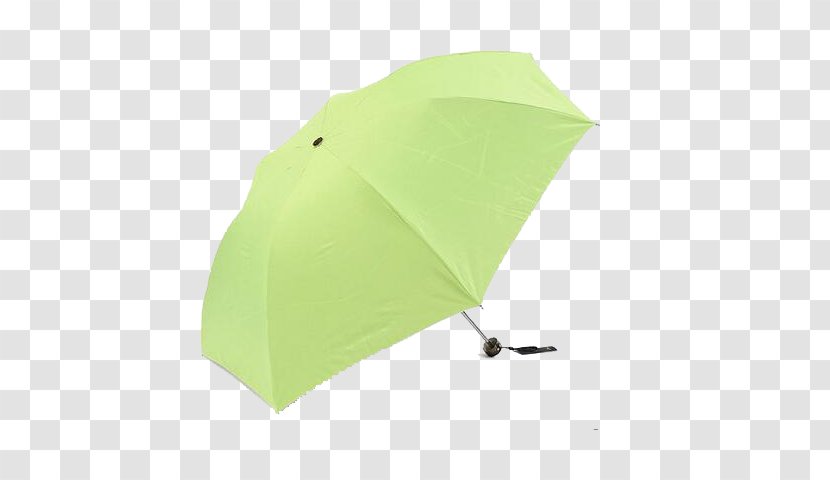 Umbrella - Green - A Solid Color Transparent PNG