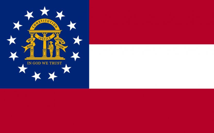 Flag Of Georgia Flags The Confederate States America - Symbol - Outline Transparent PNG