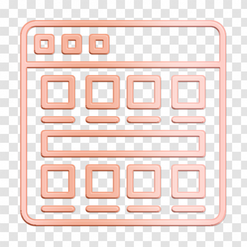 Tiles Icon Layout Icon User Interface Vol 3 Icon Transparent PNG