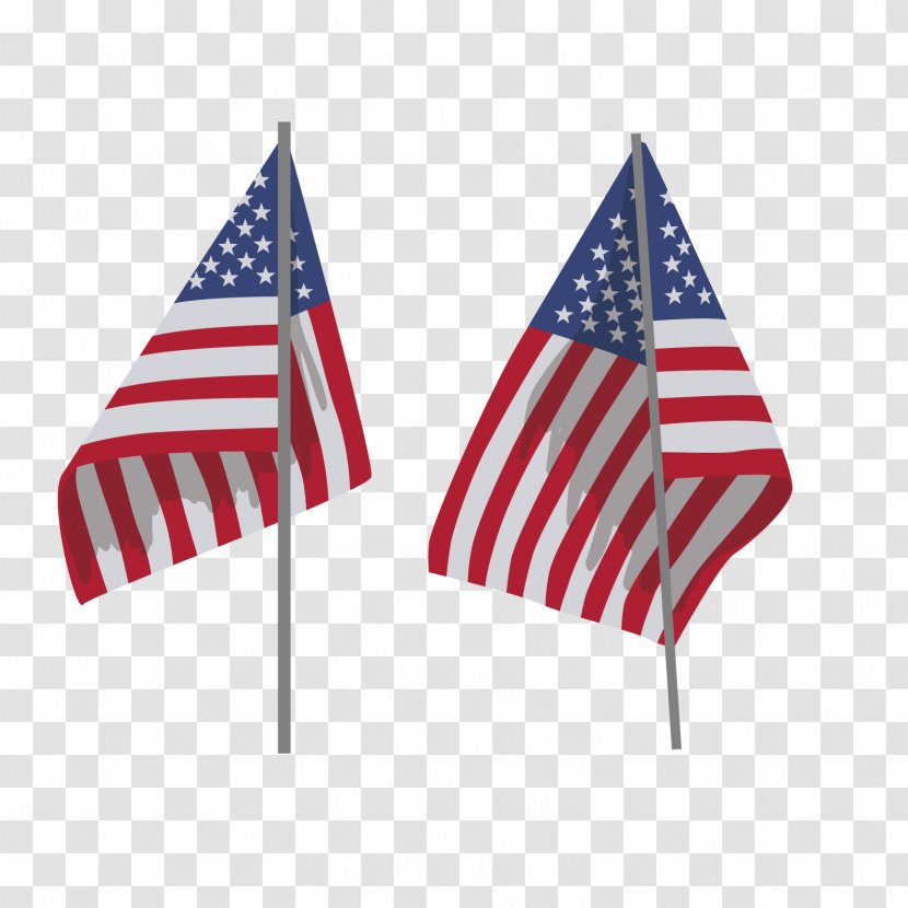 Flag Of The United States Flagpole - Vector American Transparent PNG